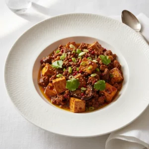 Mapo Tofu Végétarien au Poivre de Sichuan - Recette facile prête en 25 minutes