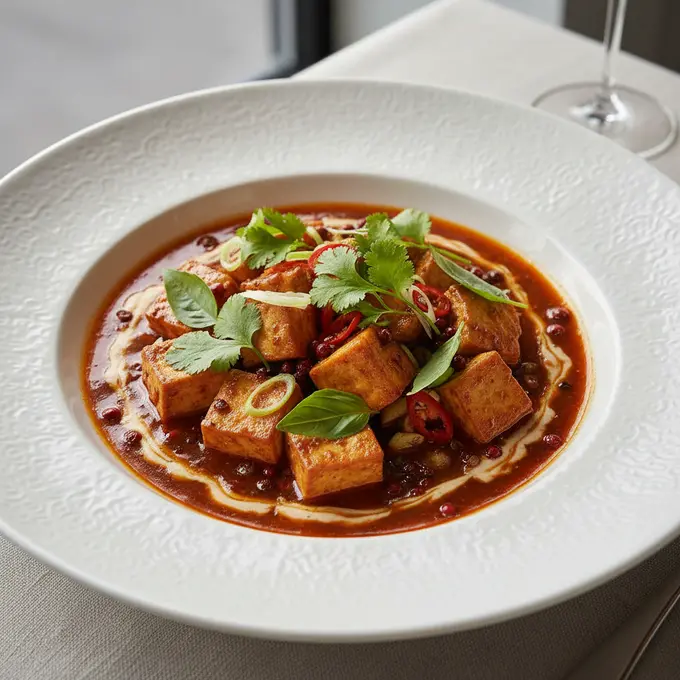 Mapo Tofu Végétarien au Poivre de Sichuan - Recette facile prête en 25 minutes