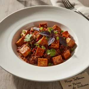 Mapo Tofu Végétarien au Poivre de Sichuan - Recette facile prête en 25 minutes