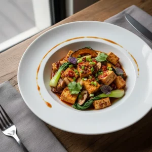 Mapo Tofu Végétarien au Poivre de Sichuan - Recette facile prête en 25 minutes