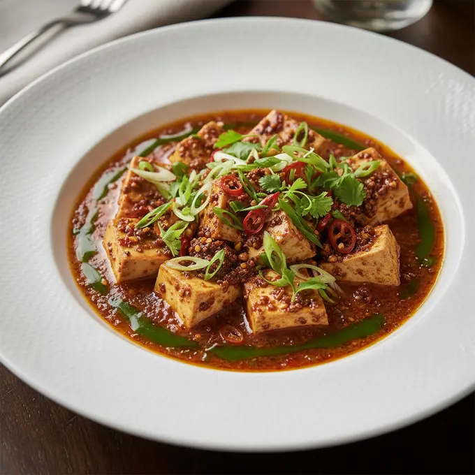 Mapo Tofu Végétarien au Poivre de Sichuan - Recette facile prête en 25 minutes