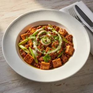 Mapo Tofu Végétarien au Poivre de Sichuan - Recette facile prête en 25 minutes
