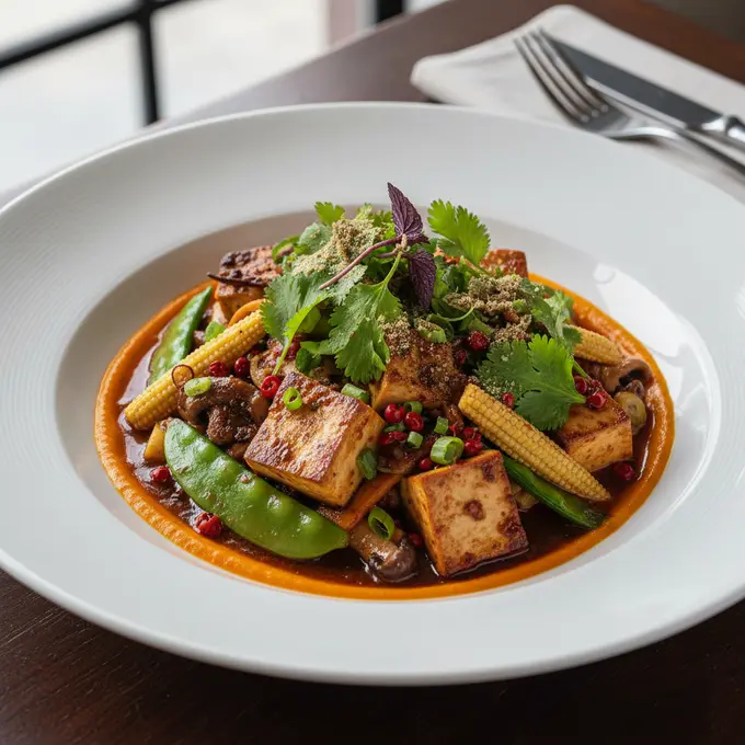 Mapo Tofu Végétarien au Poivre de Sichuan - Recette facile prête en 25 minutes