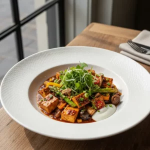 Mapo Tofu Végétarien au Poivre de Sichuan - Recette facile prête en 25 minutes