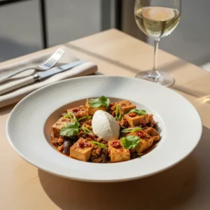 Mapo Tofu Végétarien au Poivre de Sichuan - Recette facile prête en 25 minutes