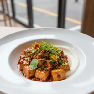 Mapo Tofu Végétarien au Poivre de Sichuan - Recette facile prête en 25 minutes