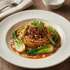 Nouilles Dan Dan Traditionnelles de Chengdu - Recette facile prête en 25 minutes