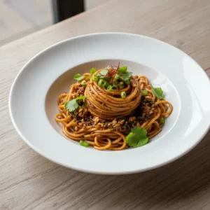 Nouilles Dan Dan Traditionnelles de Chengdu - Recette facile prête en 25 minutes