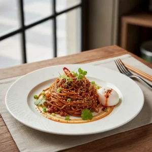 Nouilles Dan Dan Traditionnelles de Chengdu - Recette facile prête en 25 minutes