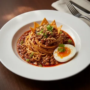 Nouilles Dan Dan Traditionnelles de Chengdu - Recette facile prête en 25 minutes