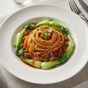 Nouilles Dan Dan Traditionnelles de Chengdu - Recette facile prête en 25 minutes