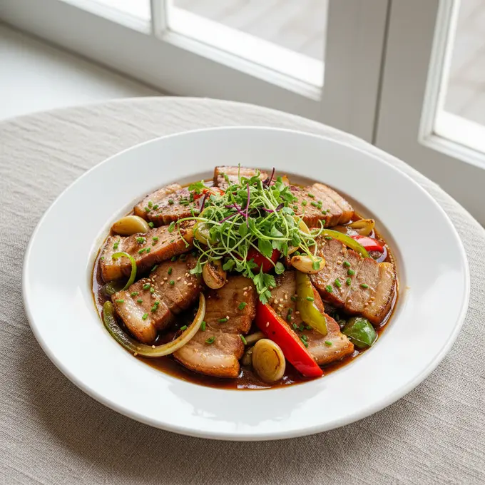 Porc Deux Fois Cuit (Hui Guo Rou) - Recette facile prête en 45 minutes