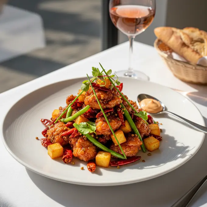 Poulet Chongqing aux Piments (La Zi Ji) - Recette facile prête en 40 minutes