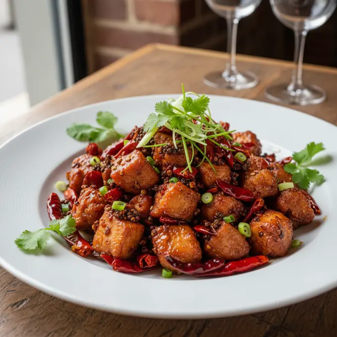Poulet Chongqing aux Piments (La Zi Ji) - Recette facile prête en 40 minutes