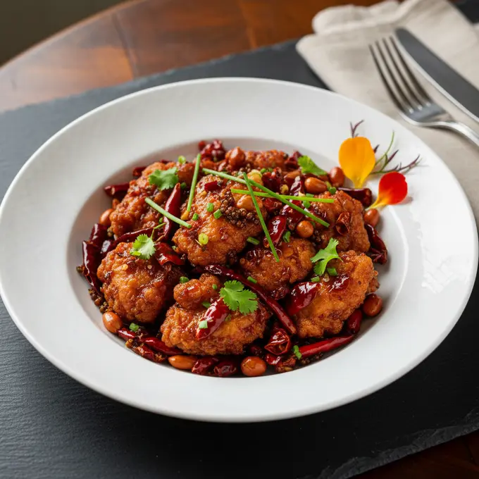 Poulet Chongqing aux Piments (La Zi Ji) - Recette facile prête en 40 minutes