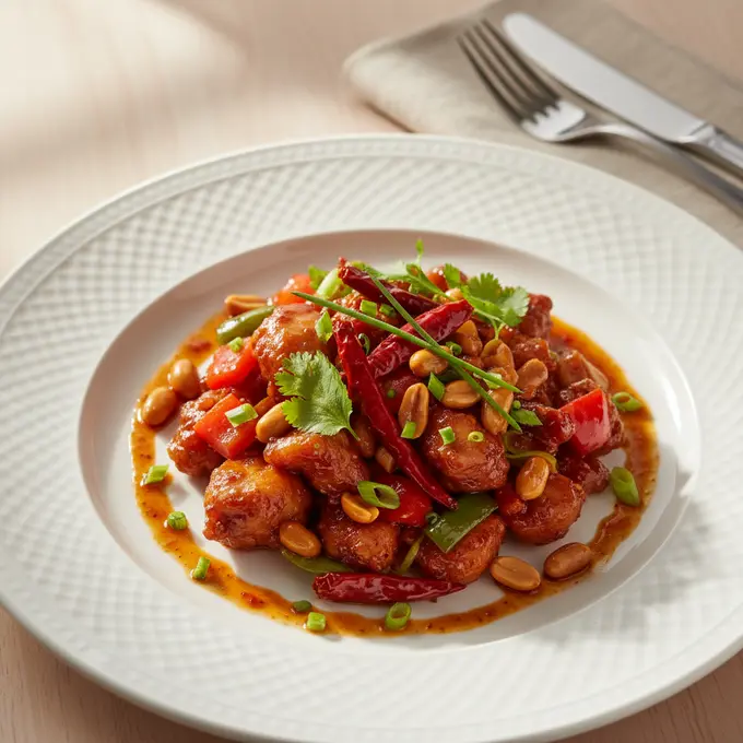 Poulet Kung Pao aux Cacahuètes (Sichuan) - Recette facile prête en 30 minutes
