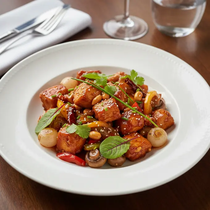 Poulet Kung Pao aux Cacahuètes (Sichuan) - Recette facile prête en 30 minutes