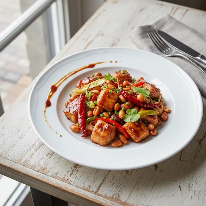 Poulet Kung Pao aux Cacahuètes (Sichuan) - Recette facile prête en 30 minutes