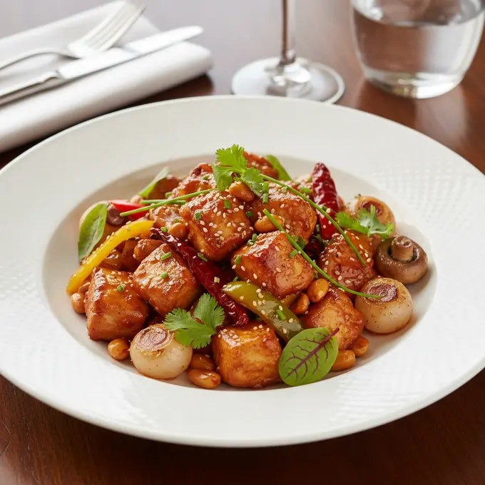 Poulet Kung Pao aux Cacahuètes (Sichuan) - Recette facile prête en 30 minutes