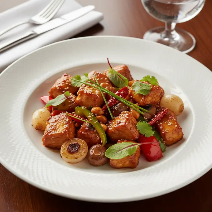 Poulet Kung Pao aux Cacahuètes (Sichuan) - Recette facile prête en 30 minutes