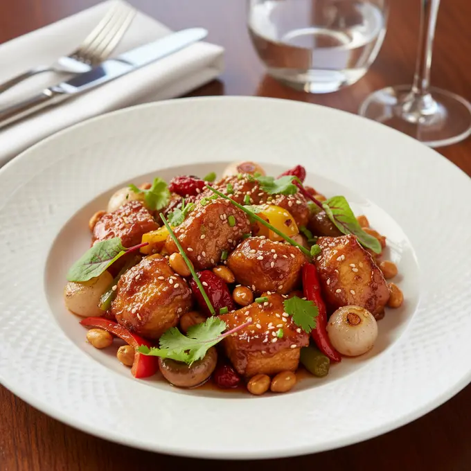 Poulet Kung Pao aux Cacahuètes (Sichuan) - Recette facile prête en 30 minutes