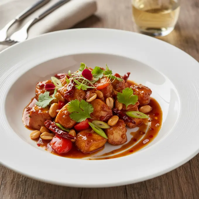 Poulet Kung Pao aux Cacahuètes (Sichuan) - Recette facile prête en 30 minutes