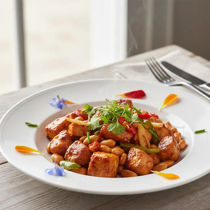 Poulet Kung Pao aux Cacahuètes (Sichuan) - Recette facile prête en 30 minutes