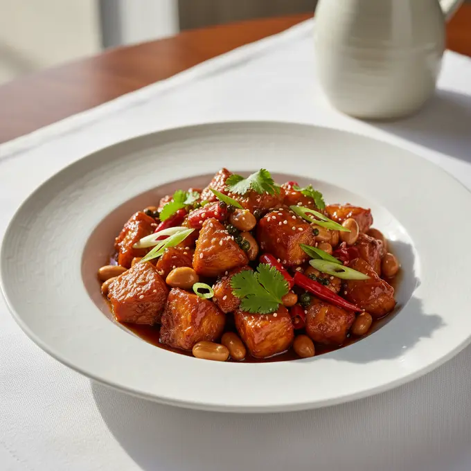 Poulet Kung Pao aux Cacahuètes (Sichuan) - Recette facile prête en 30 minutes
