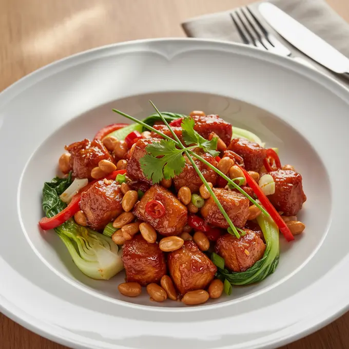 Poulet Kung Pao aux Cacahuètes (Sichuan) - Recette facile prête en 30 minutes
