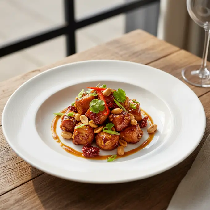 Poulet Kung Pao aux Cacahuètes (Sichuan) - Recette facile prête en 30 minutes