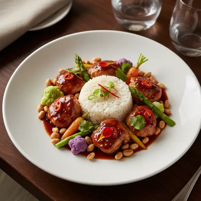 Poulet Kung Pao aux Cacahuètes (Sichuan) - Recette facile prête en 30 minutes