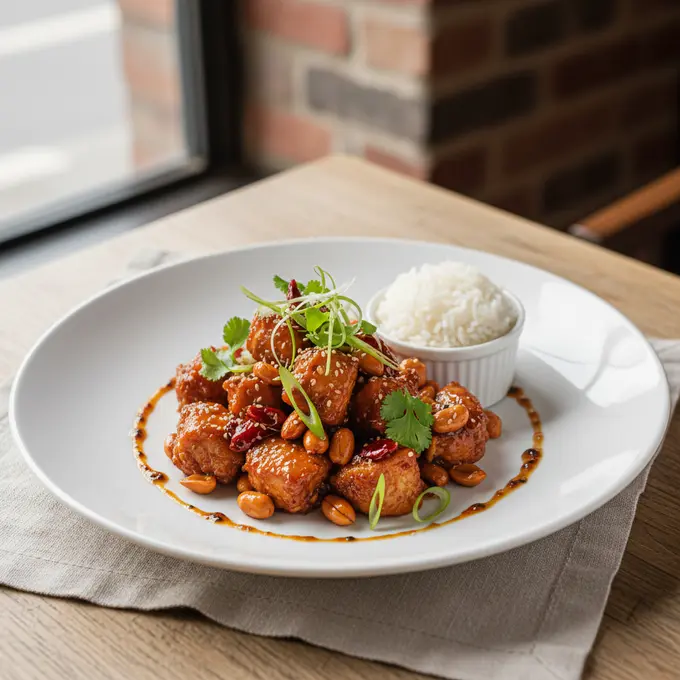 Poulet Kung Pao aux Cacahuètes (Sichuan) - Recette facile prête en 30 minutes