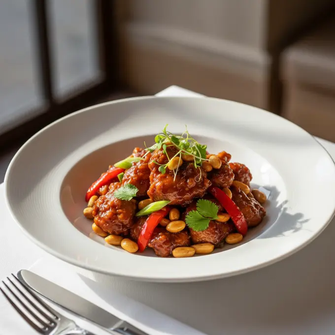 Poulet Kung Pao aux Cacahuètes (Sichuan) - Recette facile prête en 30 minutes