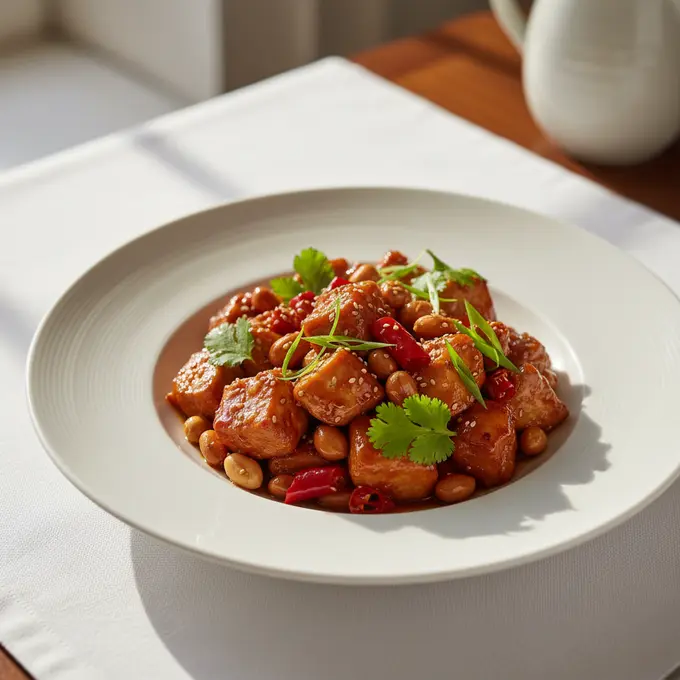 Poulet Kung Pao aux Cacahuètes (Sichuan) - Recette facile prête en 30 minutes