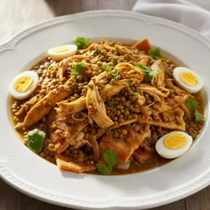 Rfissa Marocaine au Poulet et Lentilles - Recette facile prête en 130 minutes