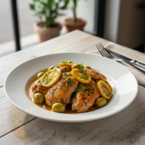 Tajine de Poulet aux Citrons Confits et Olives - Recette facile prête en 110 minutes